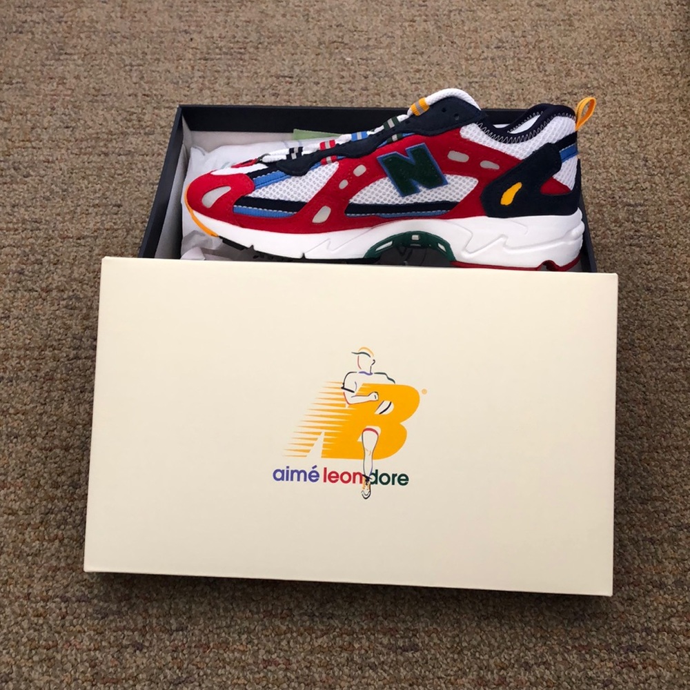 Aime Leon Dore x New Balance 827 Red Multi